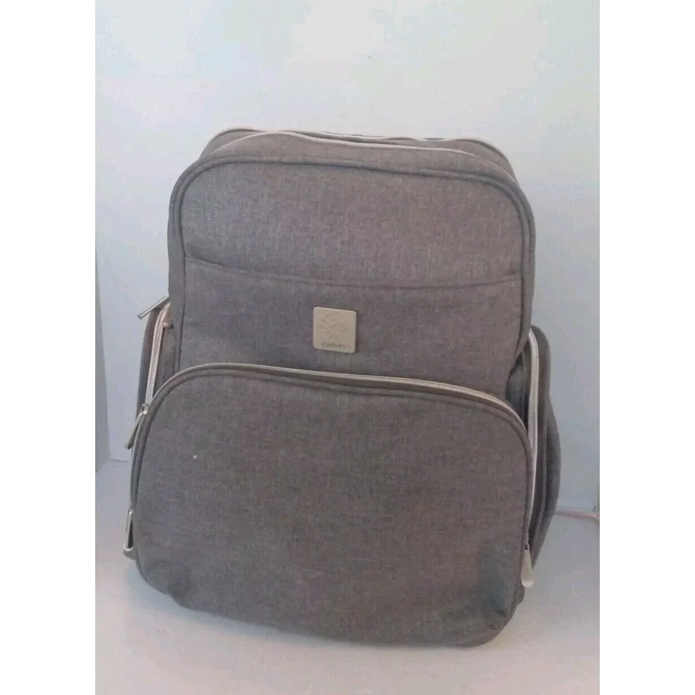 Diaper‎ Bag Backpack, Large Capacity, Insulated Pockets, Gray